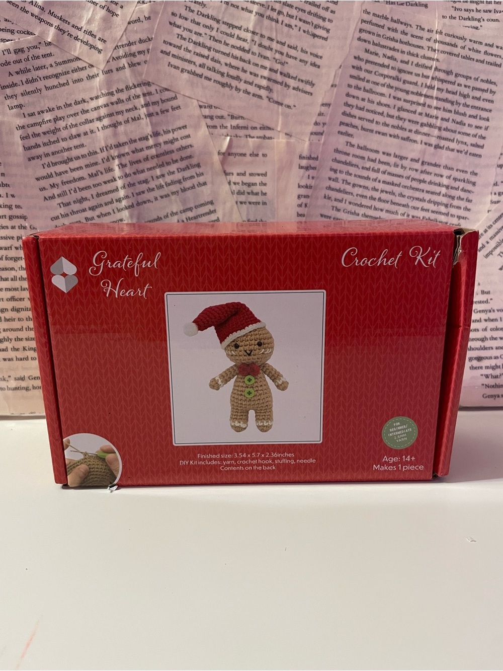 Grateful Heart Gingerbread Crochet Kit